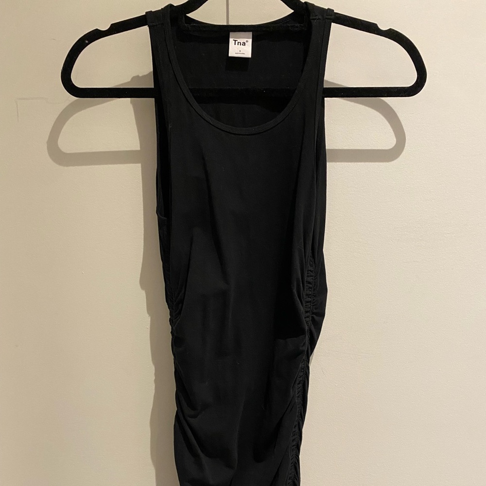 Aritzia TNA gathered mini dress